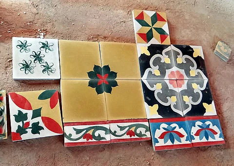 Athangudi handmade tiles