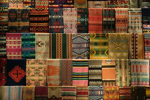 Batik Fabrics come in a variety of designs and vibrant colours with floral patterns
