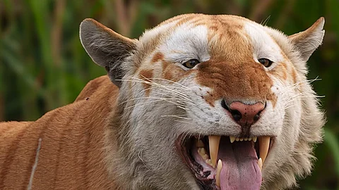 Rare Golden Tiger Spotted In Kaziranga National Park