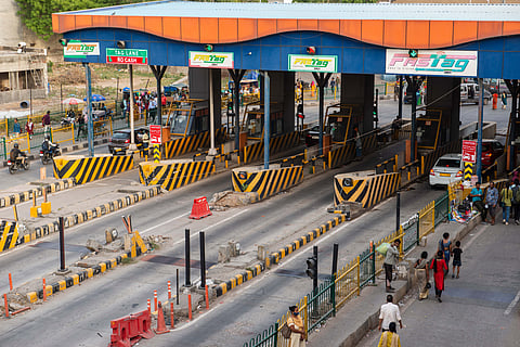 Cars at toll points