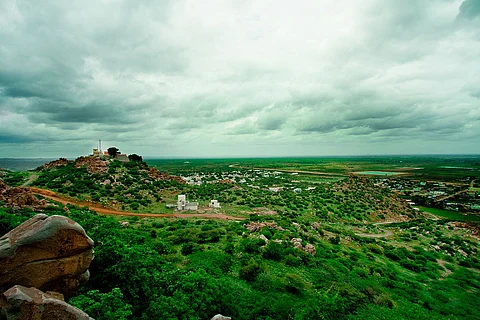 The landscape of Maski in Karnataka