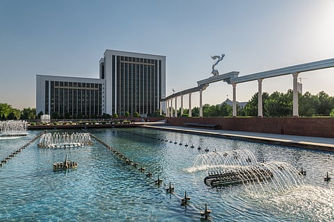 Mustaqillik Maydoni (Independence Square) of Tashkent, Uzbekistan