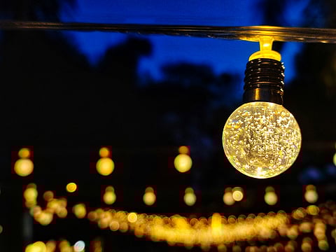 Christmas celebrations in India with lights and decorations