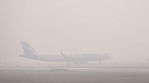 Dense fog in Delhi