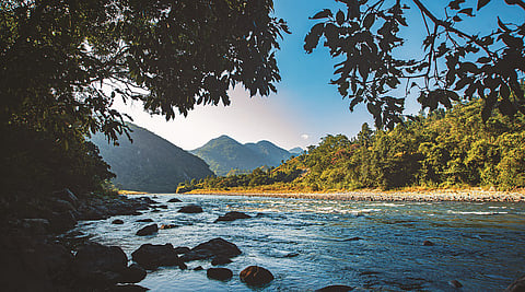 Ramganga river in Corbett National Park