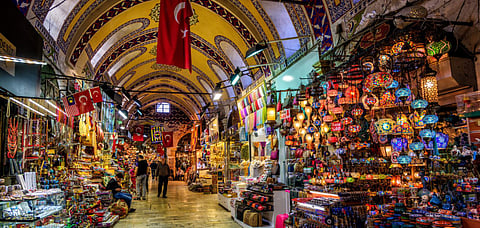 The Istanbul Grand Bazaar is the most famous oriental covered market in the world. Credit Shutterstock