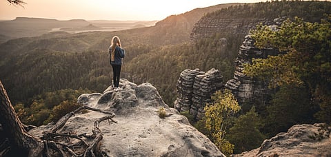 Bohemian Switzerland National Park in Czech Republic.