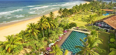 An aerial view of Avani Bentota Resort