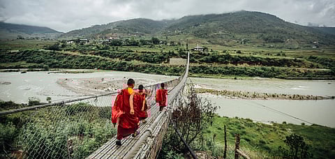 Bhutan has nearly 72 percent of its land under forests