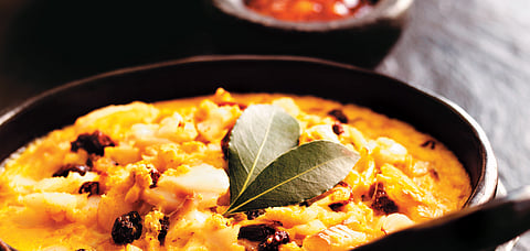 Bubotie, an iconic South African fish dish
