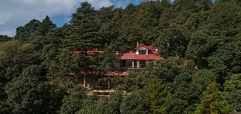 The estate is situated in the Binsar Wildlife Sanctuary