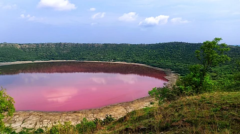 The Lonar crater in Buldhana, Maharashtra