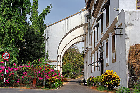 The entrance to the Museum of Christian Art in Old Goa