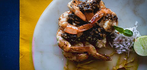 Chef's favourite, the butter garlic prawns