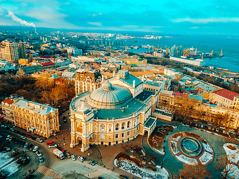 Odessa from a bird's-eye view