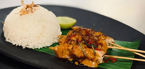 Satay Ayam, an Indonesian dish served at Honk