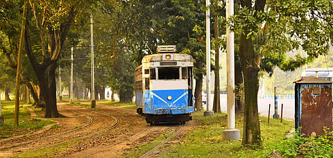 A tram in Kolkata