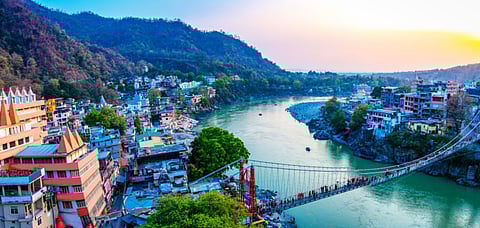Aerial view of Rishikesh, Photo Credit Shutterstock