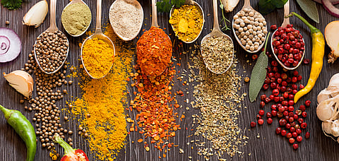 A fistful of spices is required in curries