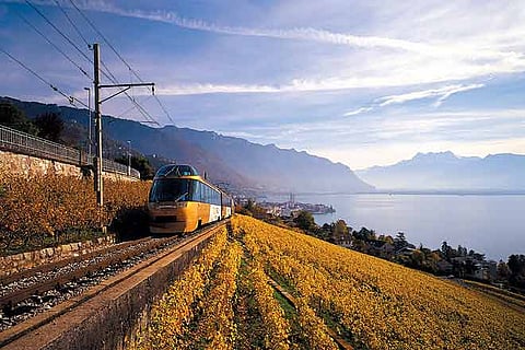 Train journey Paris to the Alps