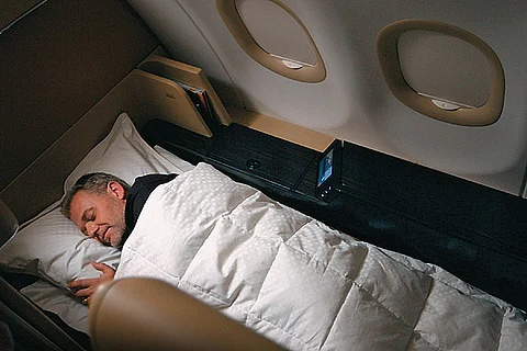 Custom-made all-natural bedding on Etihad Airways