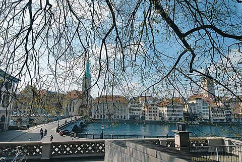 A view of the Old Town in Zrich