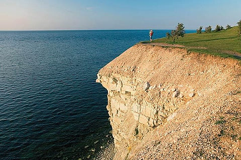 The Panga cliff on the northern shore of Saaremaa