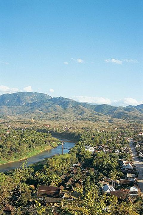 Luang Prabang as seen from the summit of Phou Si