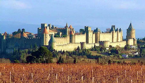 The Cit de Carcassonne or the Carcassonne Castle, a Unesco World Heritage site