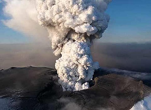 Code Orange Volcano warning in Iceland