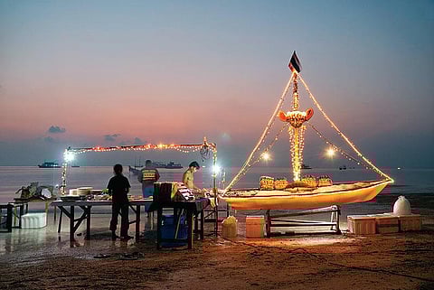 Food on the beach, Koh Tao