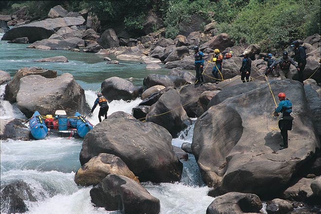 Whitewater rafting on the Tons River in Uttarakhand