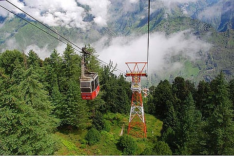 Places in India to enjoy cable car rides