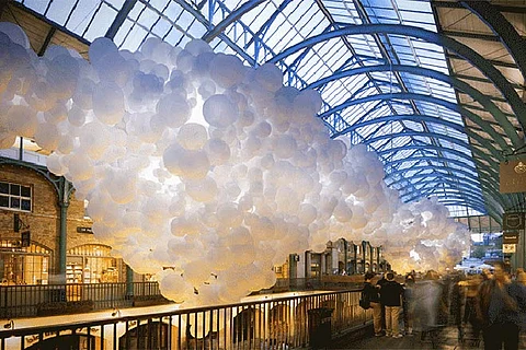 Balloon Art at London--s Covent Garden Market
