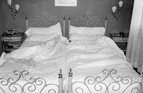 A page from Sophie Calle's The Hotel. Photo credits Siglio (December 7, 2021)