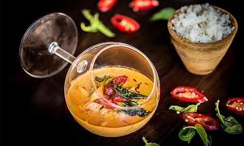 The Massaman Curry with rice is a Thai household staple that wins for its simplicity