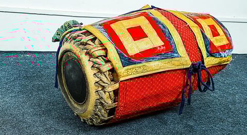 The percussion instrument, maddalam. Credit www.shutterstock.com / Sijo P J