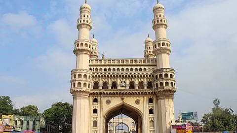 The Charminar was built by Sultan Mohammad Quli Qutub Shah in 1591