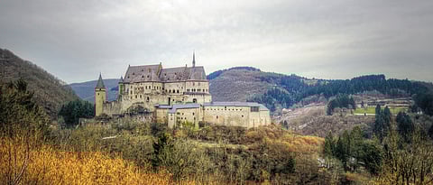 Vianden Castle and its picturesque setting