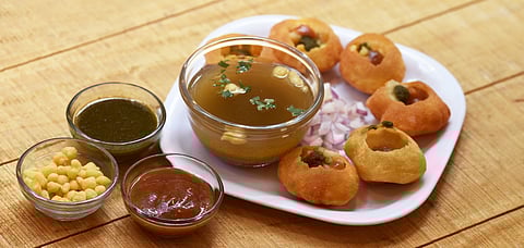 Golgappa is one of the most important street food in Delhi