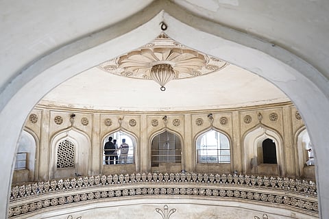 The stunning interiors of the Charminar in Hyderabad Photo credit Kalaam Faiz/ Shutterstock