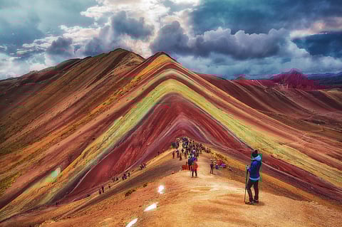 Vinicunca, the mountain of seven colors in Peru                         Milton Rodriguez / Shutterstock