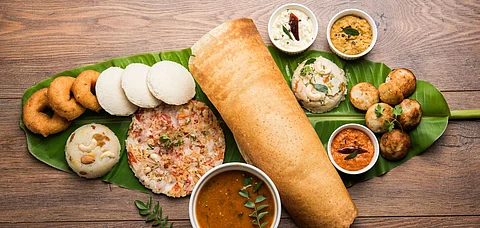 The Indian breakfast platter has something for everybody