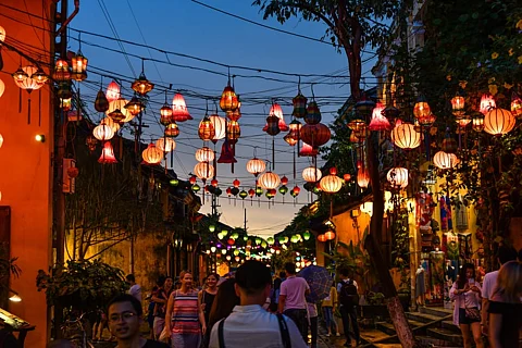 Lantern Festival is celebrated on every full moon day in old port town of Hoi An. Photo Credits Shutterstock.com