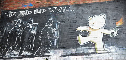 A Banksy mural that recently came up