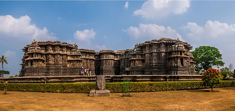 The majestic Hoysaleswara Temple at Halebidu