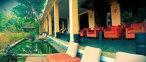 Mahua Kothi common room and dining area is a lovely place to relax