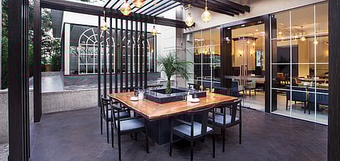 The pergola at Hyatt Regency Amritsar