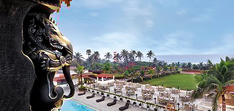 A view of the Bay of Bengal from the hotel