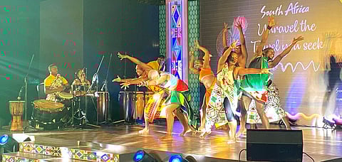 Artists from South Africa performing at the event